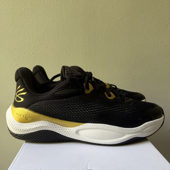 Under Armour UA Curry Splash 24 Basketball Shoes Shoes Black / White / Gold M 11 main image 7